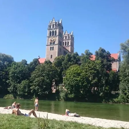 Cosy Loft At Isar Lake Your New Balcony Office Apartmán Mnichov